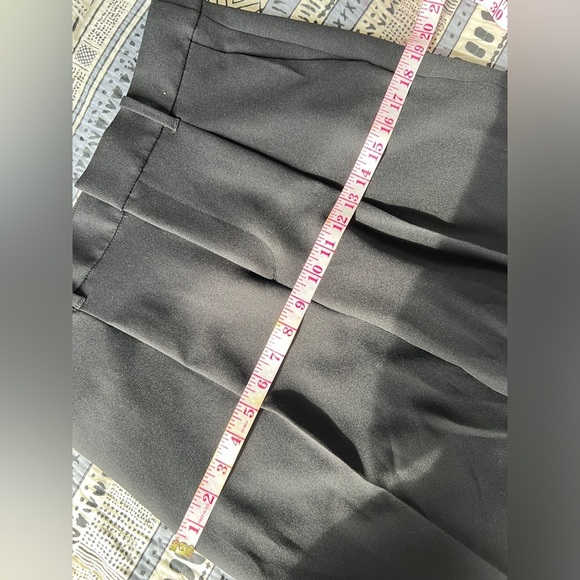 NWOT Uniqlo Womens Classic Black Office Work Preppy Casual Pants Trouser 26 - Picture 8 of 13